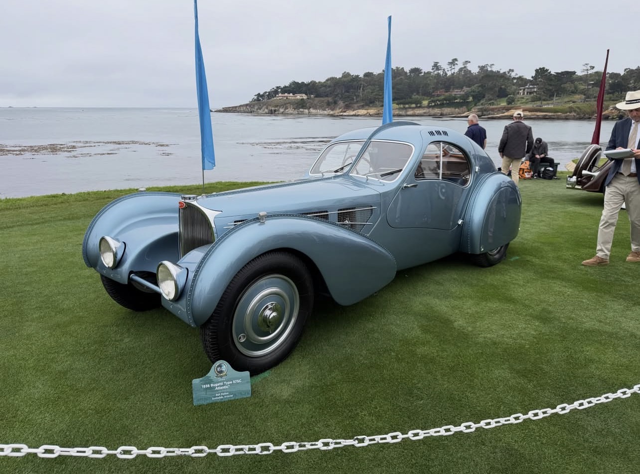 Classic Bugatti automotive photograph by JEFF at a concours event