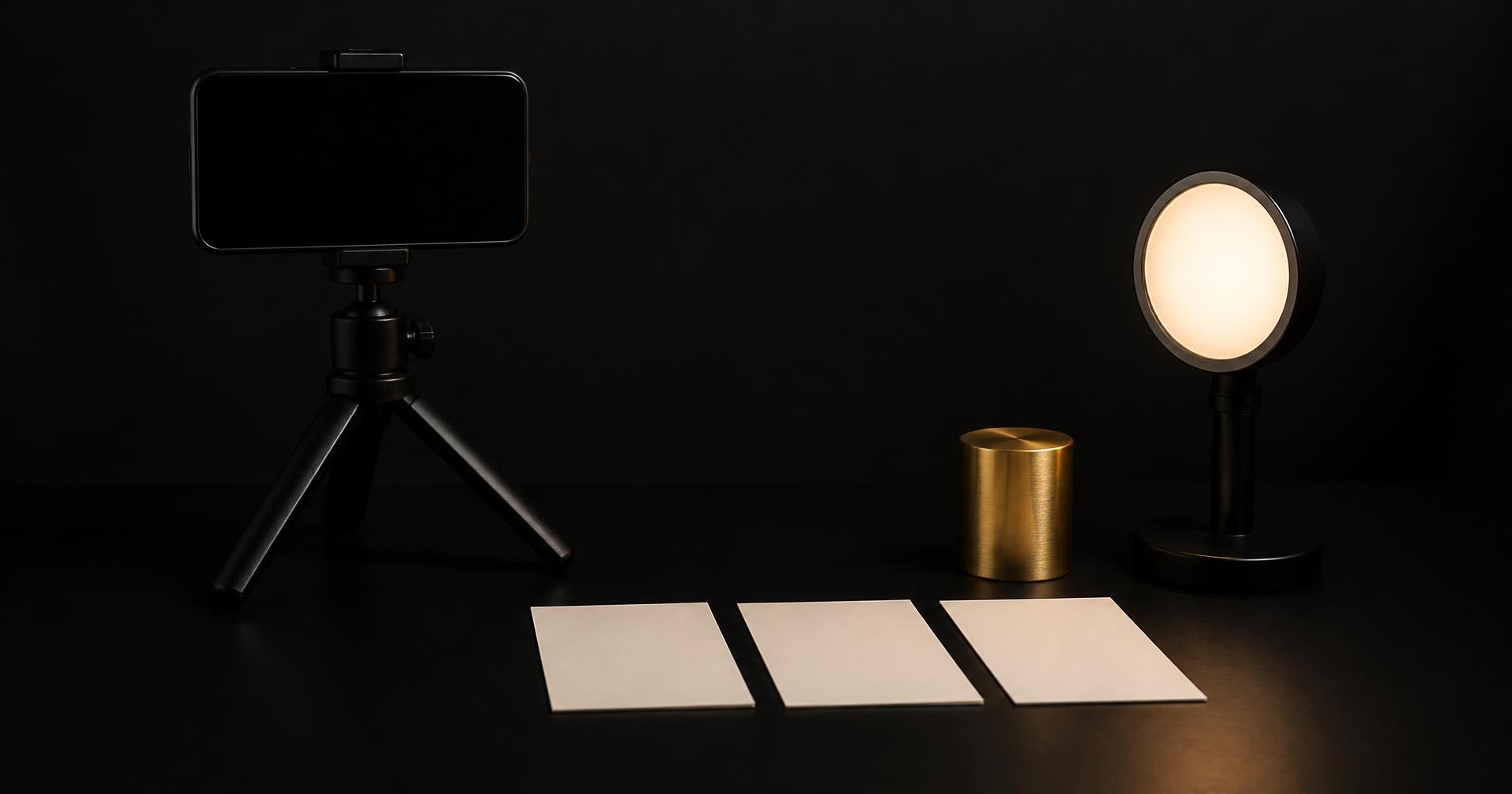 Professional smartphone and camera setup for short-form business videos.
